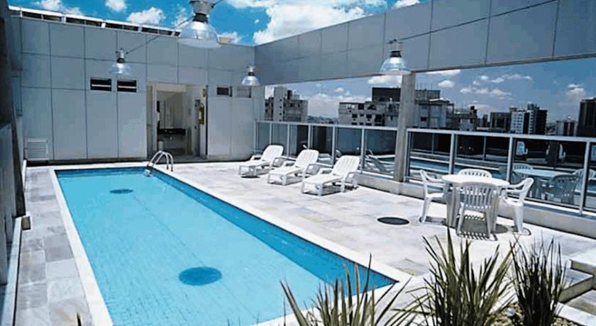 Apart-Hotel De Luxo Em Lourdes 贝洛哈里桑塔 外观 照片